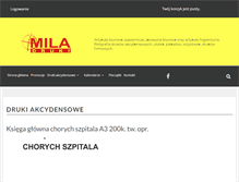 Tablet Screenshot of druki-mila.pl